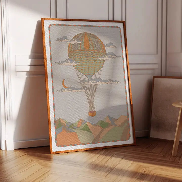 Hot Air Balloon A4 Print