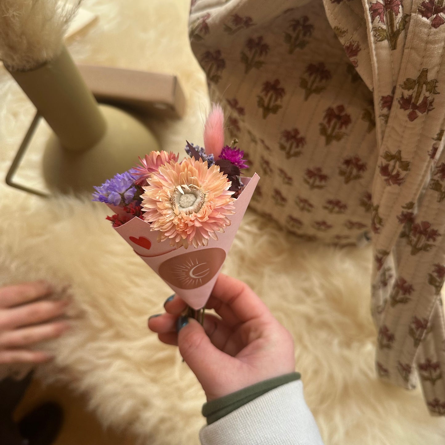 Valentines Dried Flower Bouquets