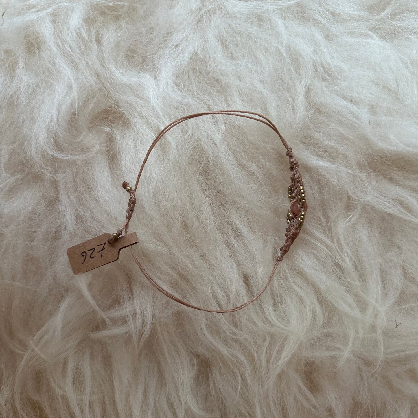 Sunstone Macrame Bracelet