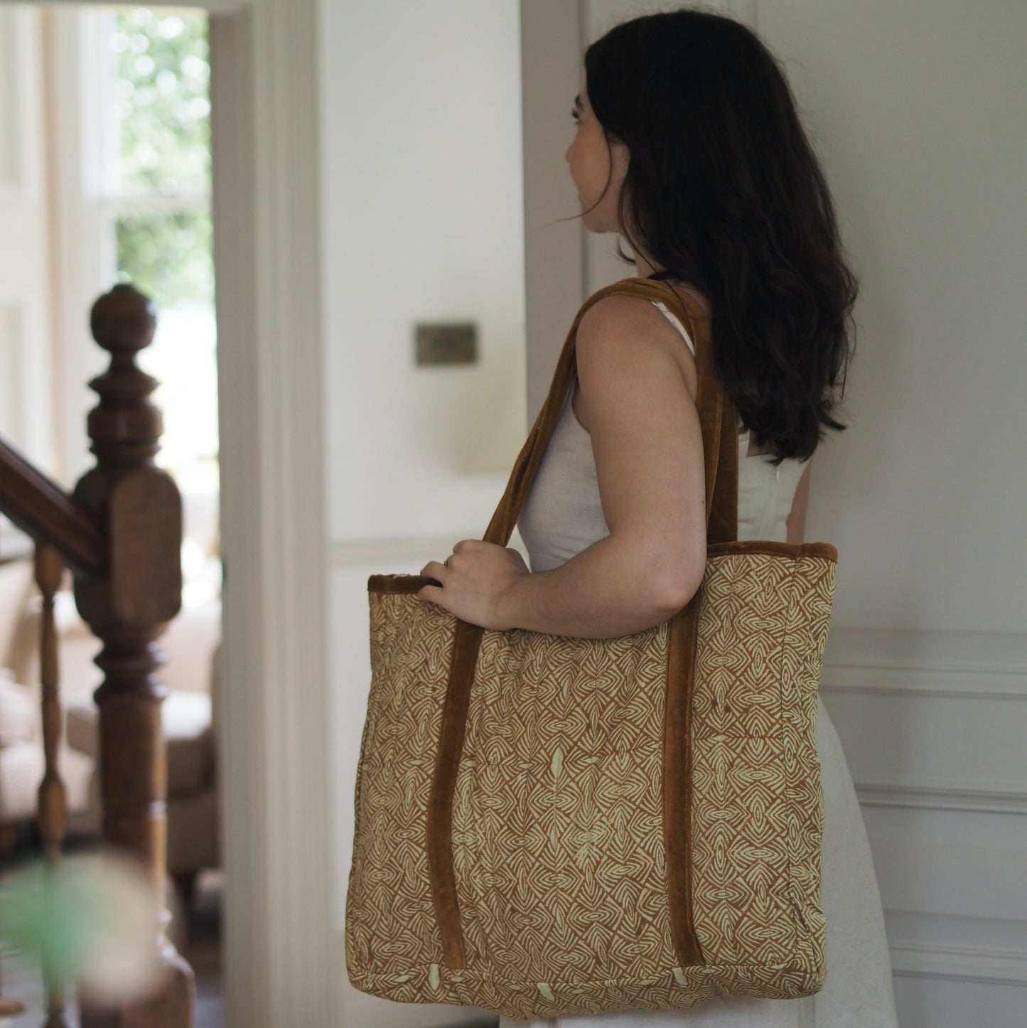 Block Print Tote Bag