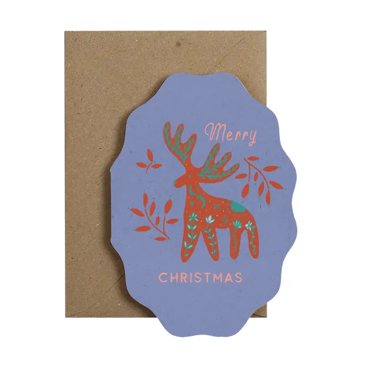 Wavy Shaped Festive Cards