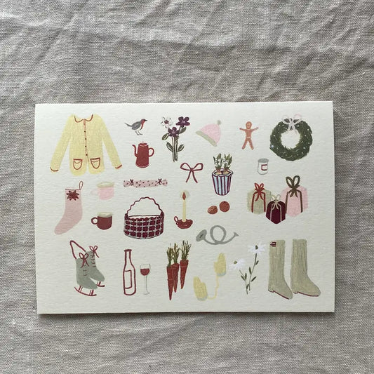Festive Illustrated Greeting Cards