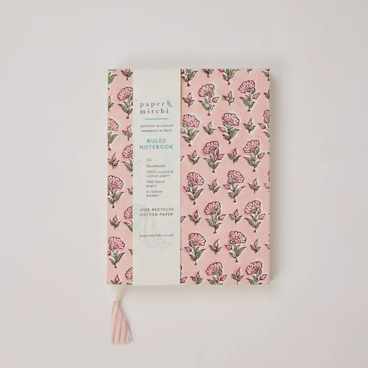 Block Printed A5 Notebooks
