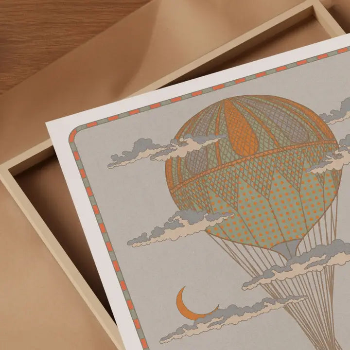 Hot Air Balloon A4 Print