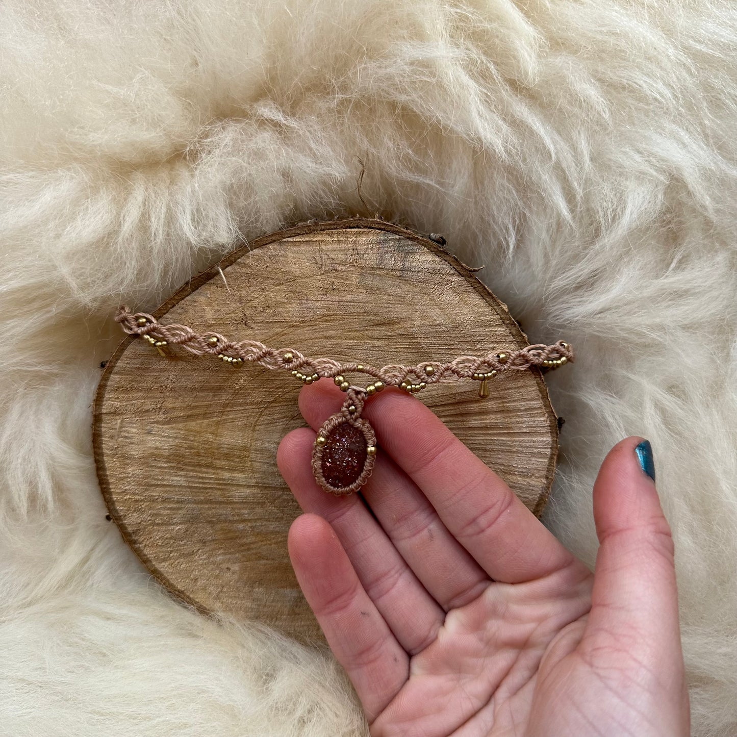 Sunset Macrame Choker