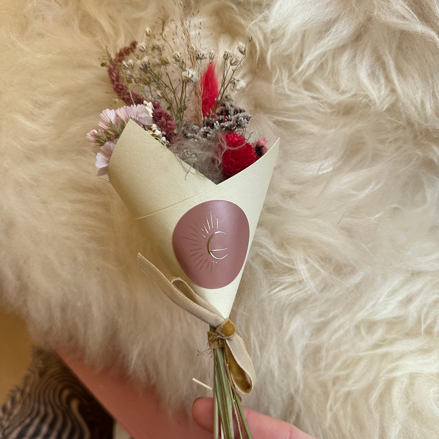 Festive Mini Dried Flower Bouquets