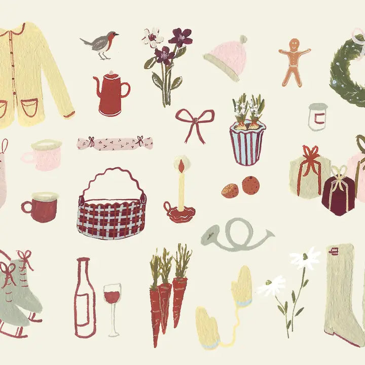 Festive Illustrated Greeting Cards