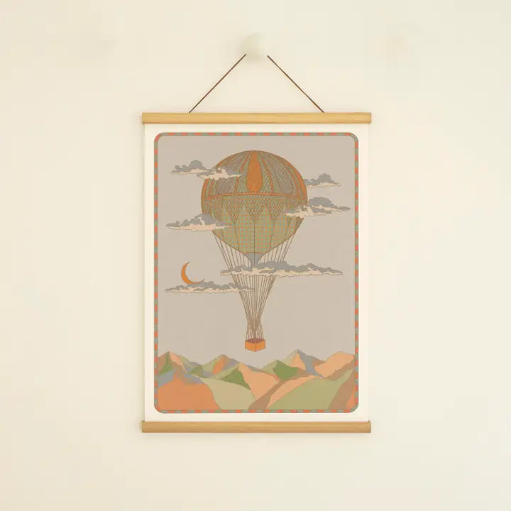 Hot Air Balloon A4 Print