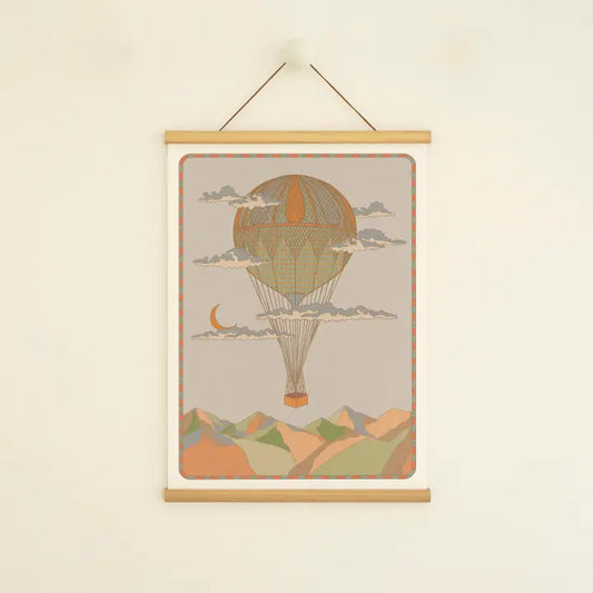 Hot Air Balloon A4 Print