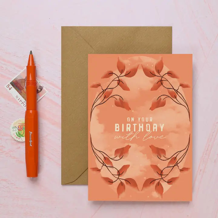 Botanical Birthday Card