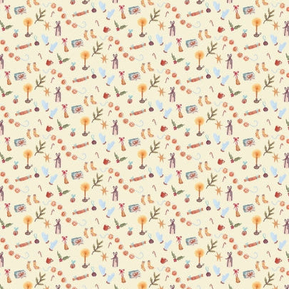 Festive Illustrated Wrapping Paper