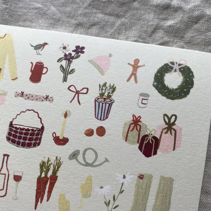 Festive Illustrated Greeting Cards