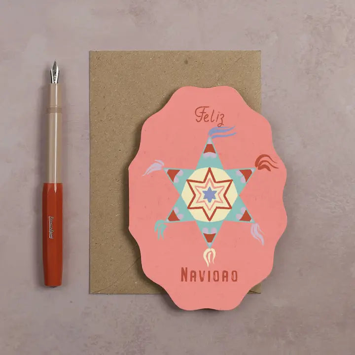 Wavy Shaped Festive Cards
