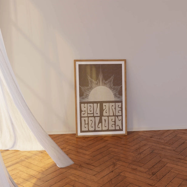 'You Are Golden' A4 Print