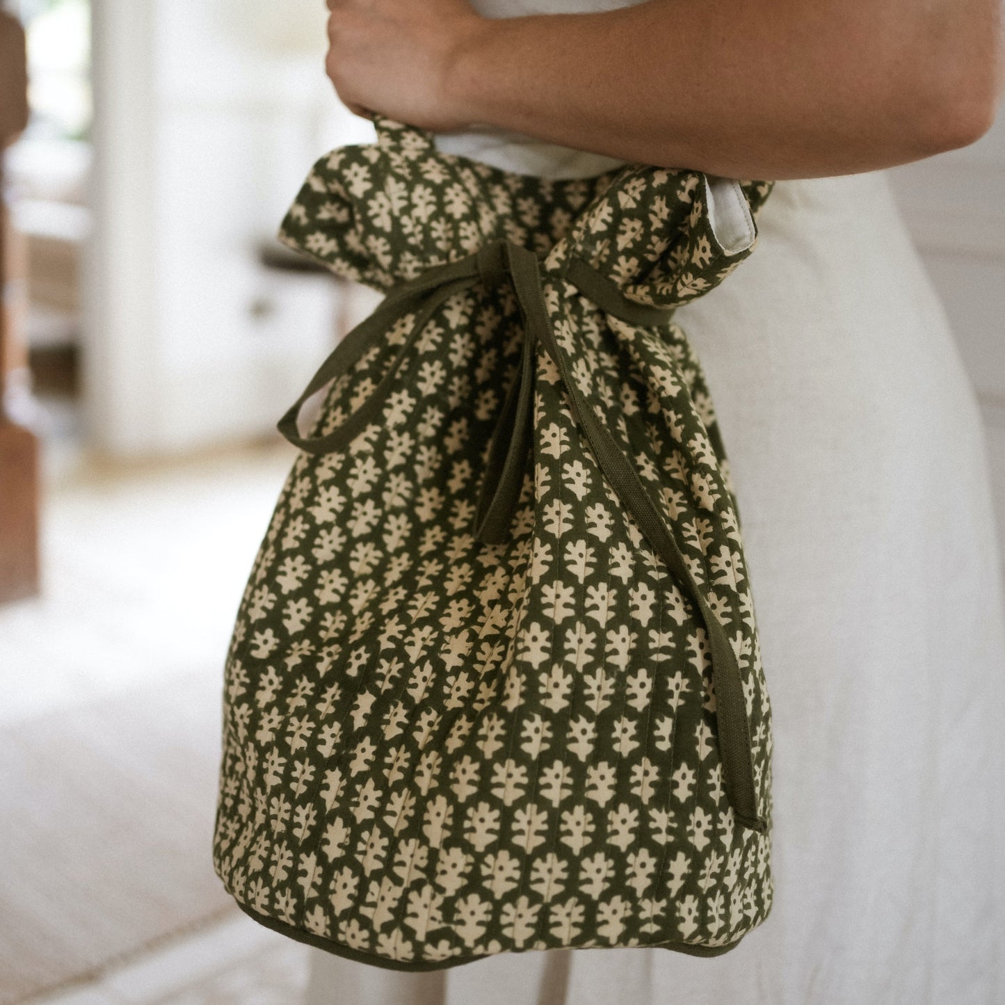 Block Print Duffle Bags