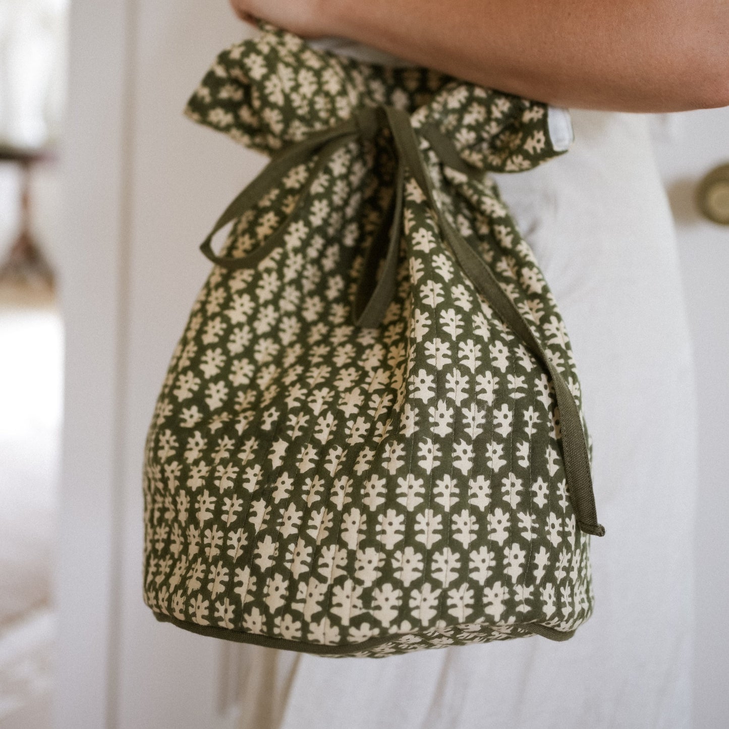 Block Print Duffle Bags