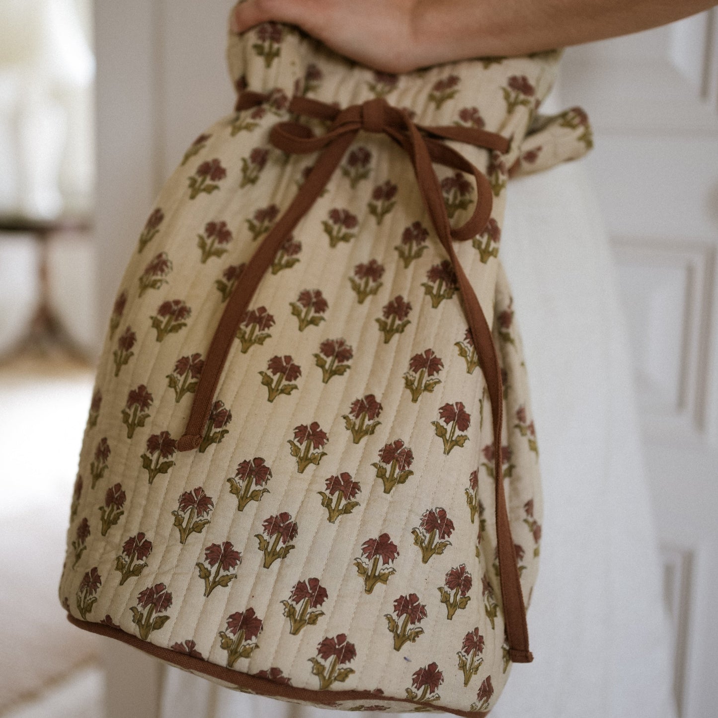 Block Print Duffle Bags