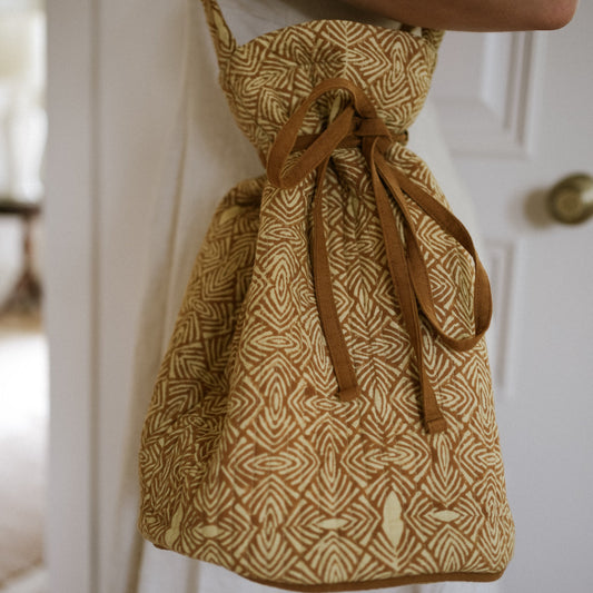 Block Print Duffle Bags