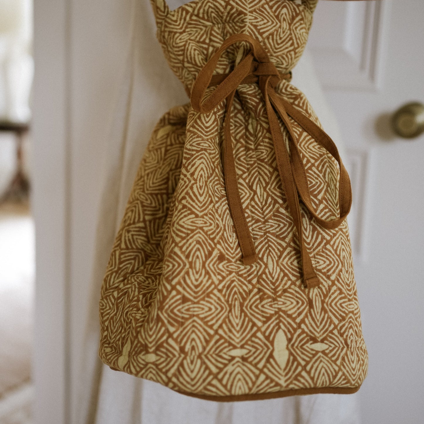 Block Print Duffle Bags