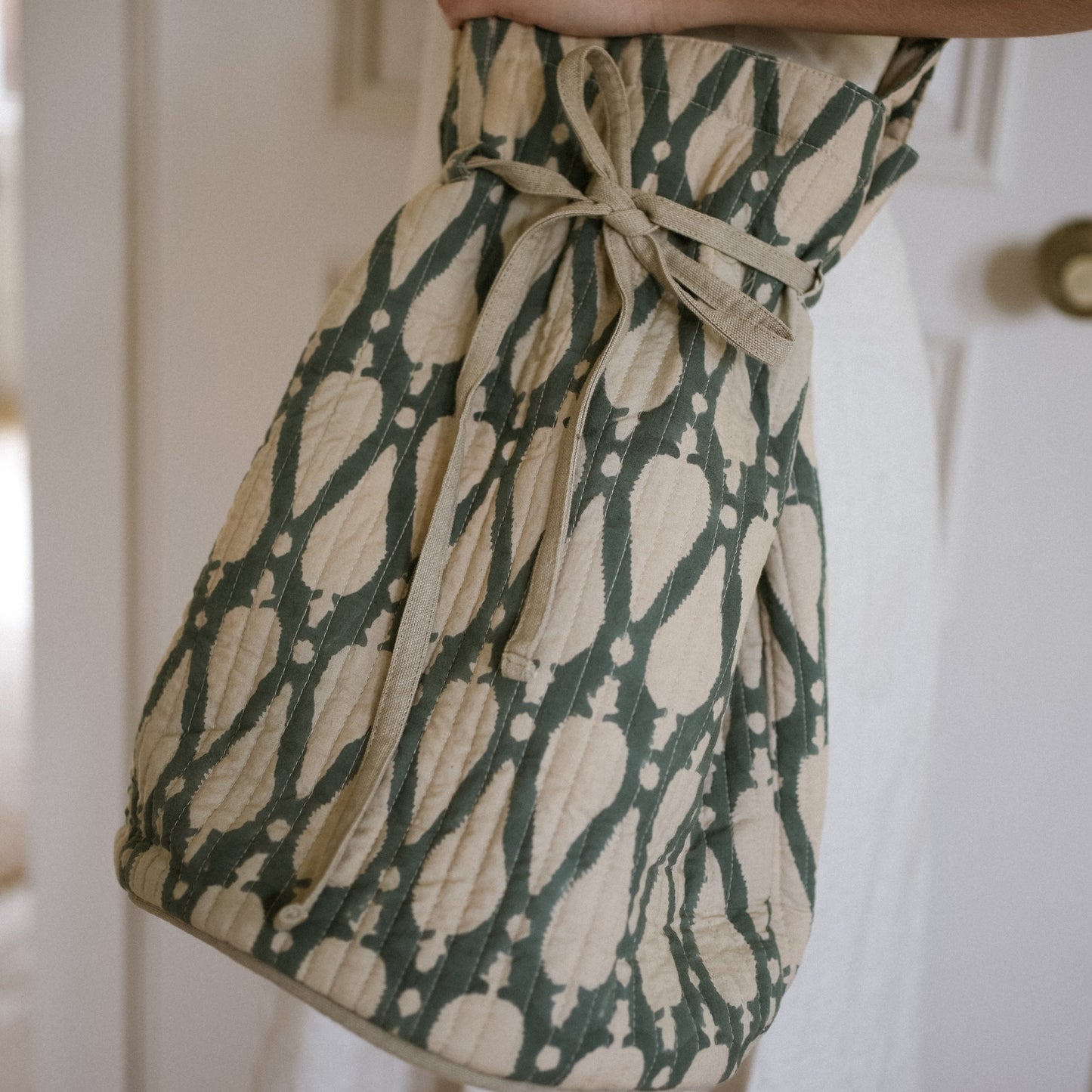 Block Print Duffle Bags