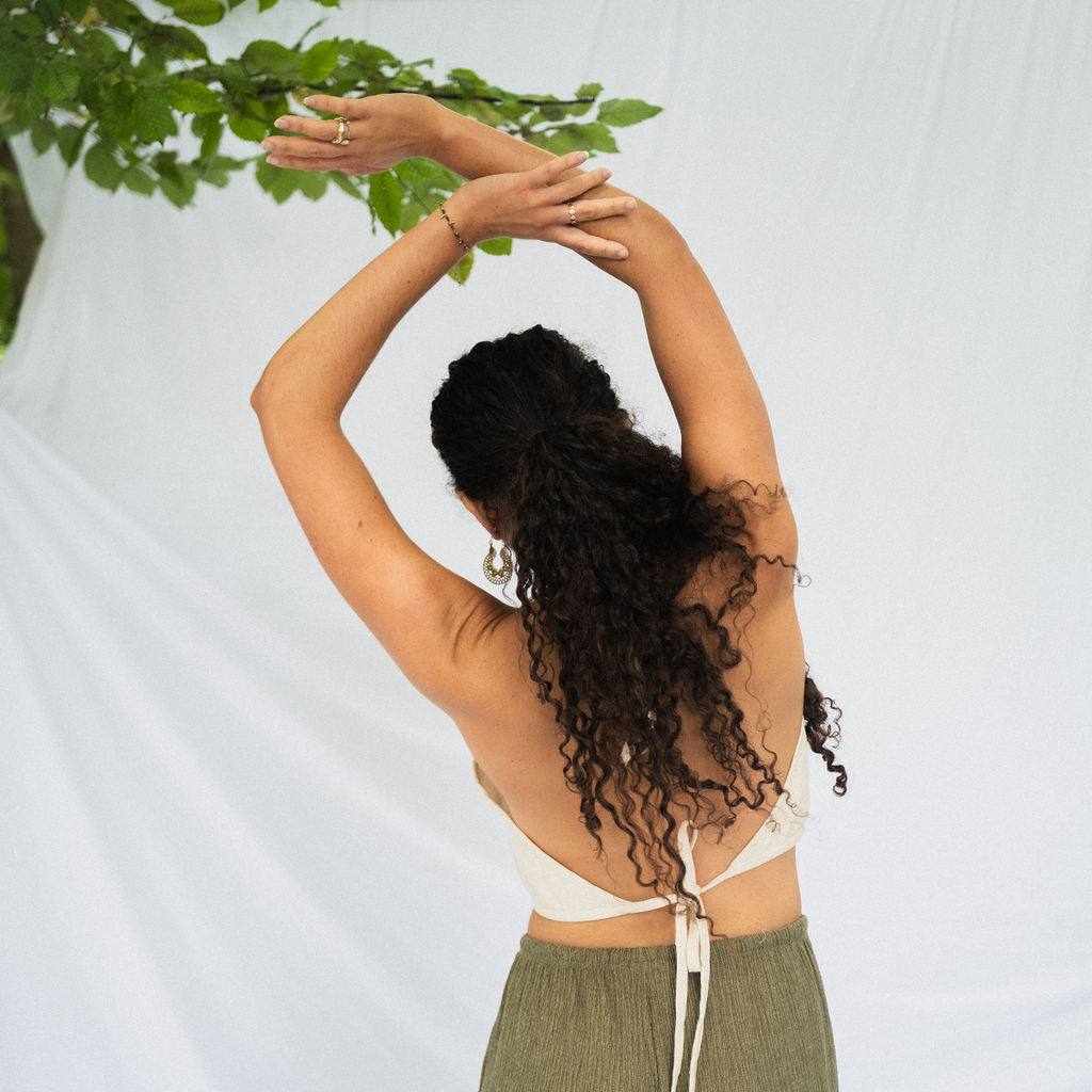 'Calla' Halter Neck Tie Top