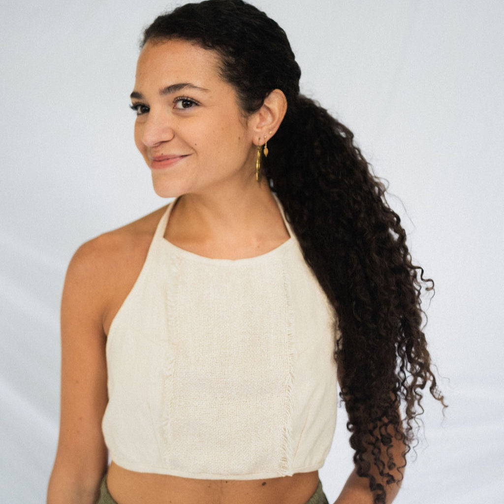 'Calla' Halter Neck Tie Top