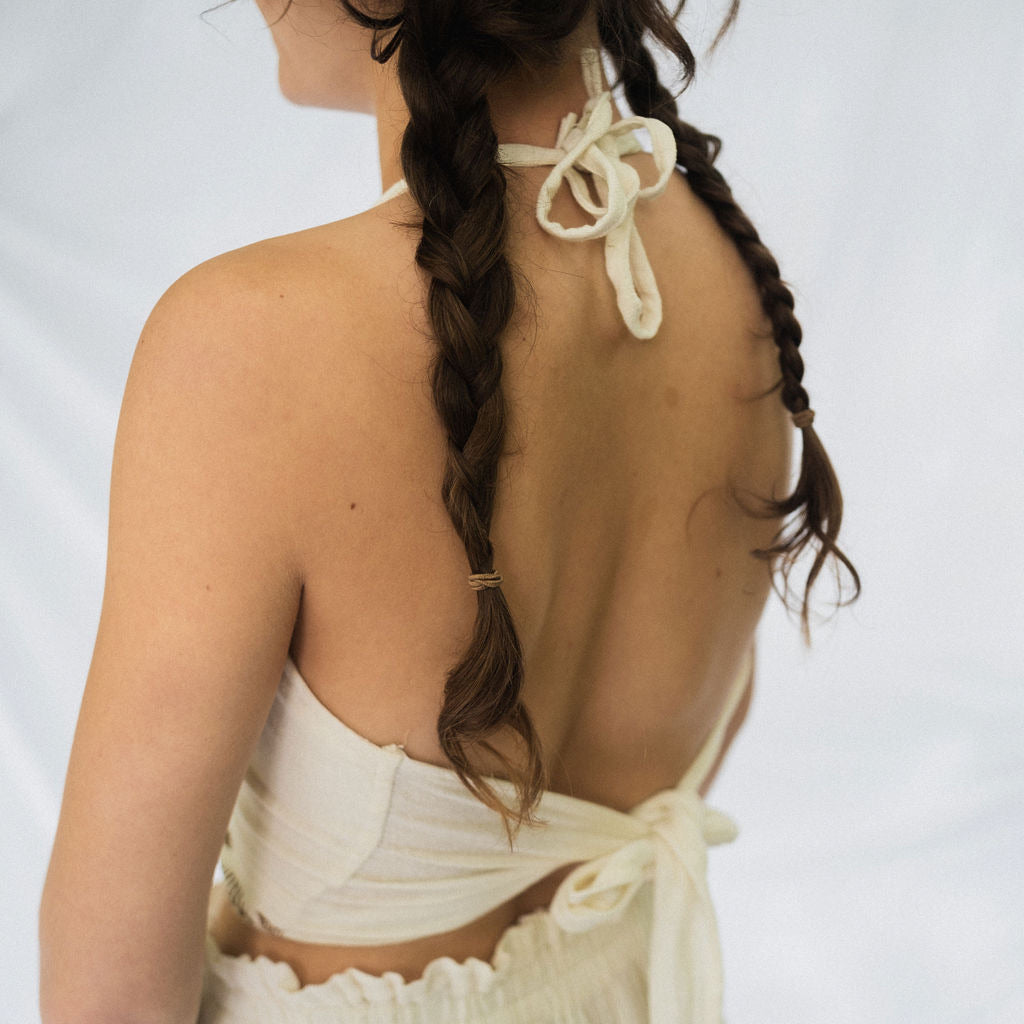 'Calla' Halter Neck Tie Top