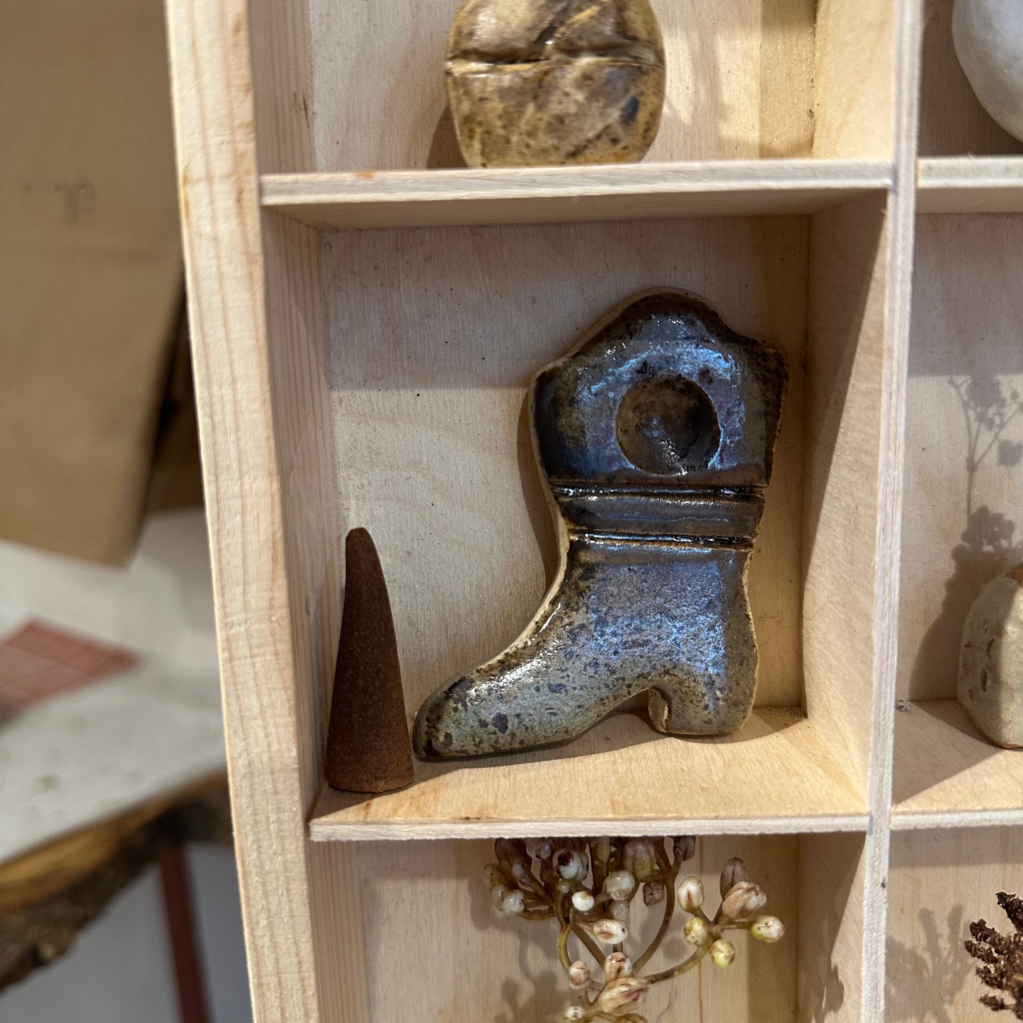 Cowboy Boot Incense Cone Holder