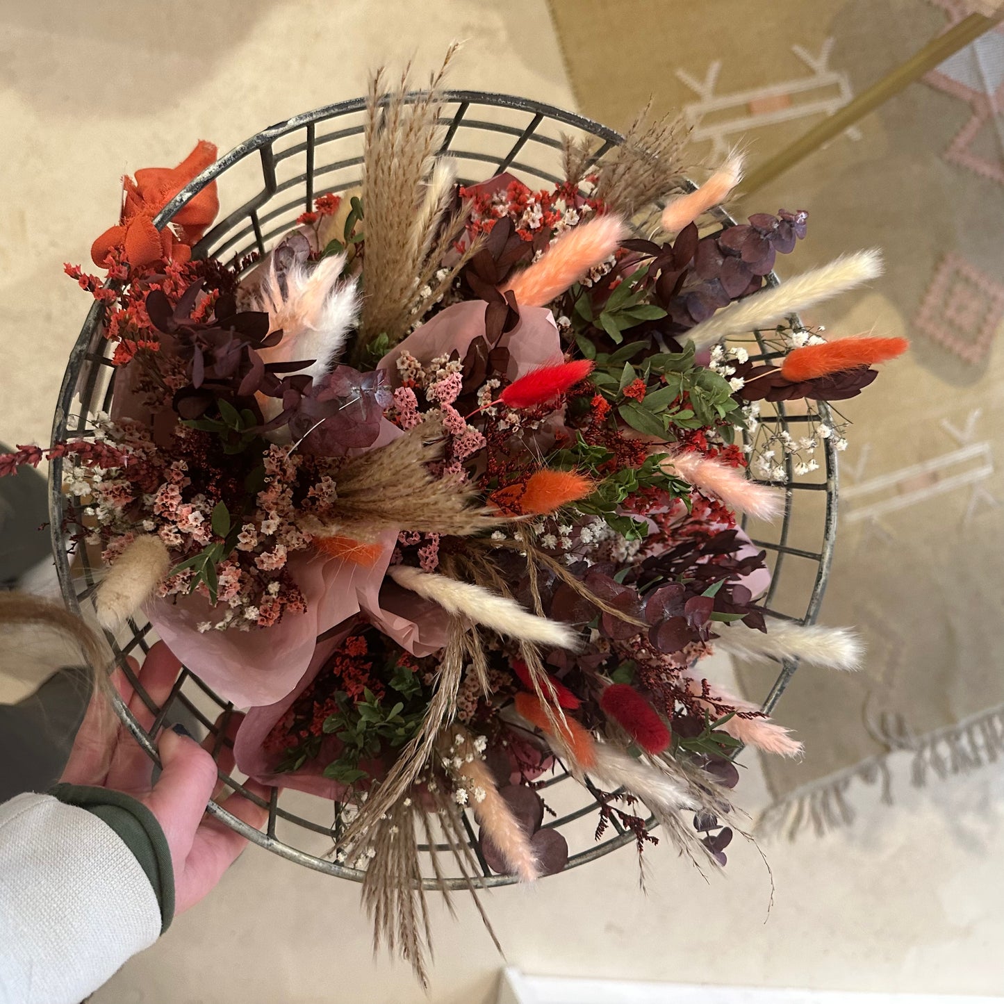 Valentines Dried Flower Bouquets
