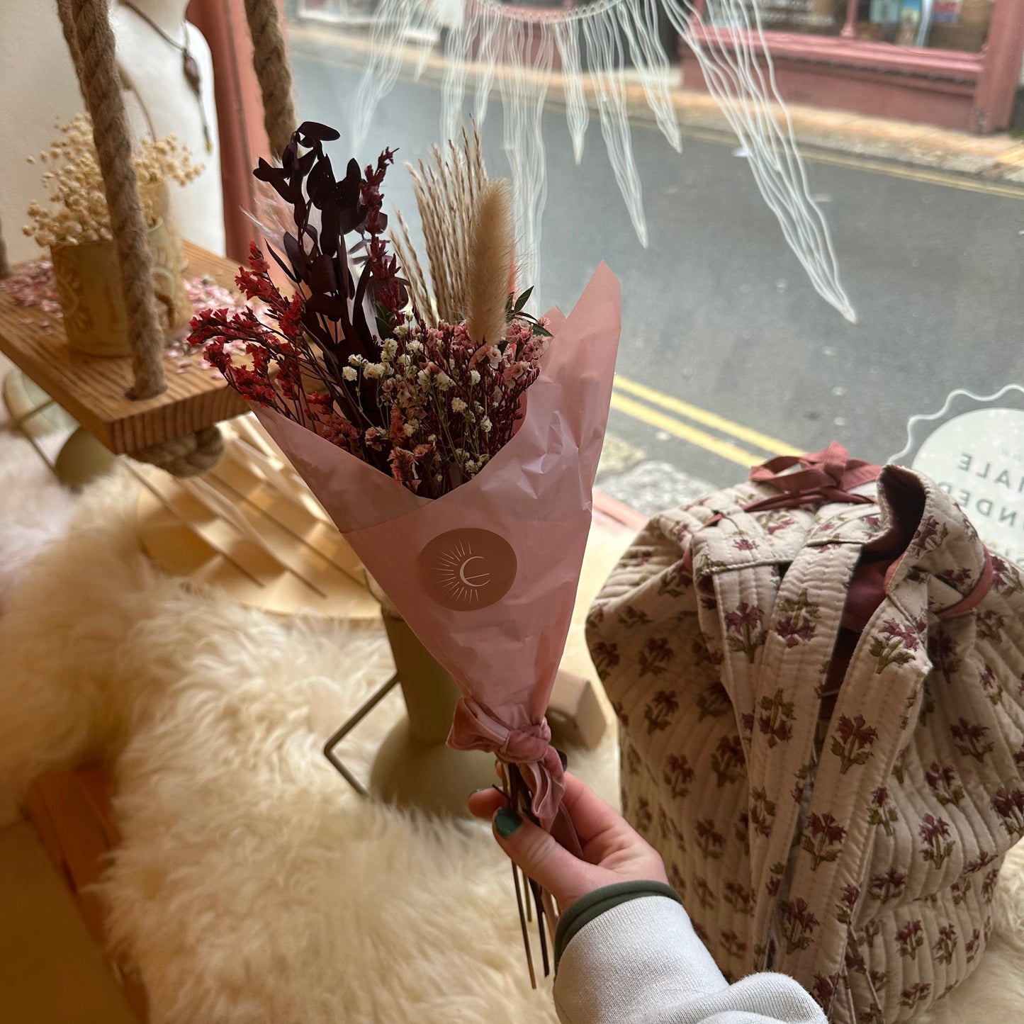Valentines Dried Flower Bouquets