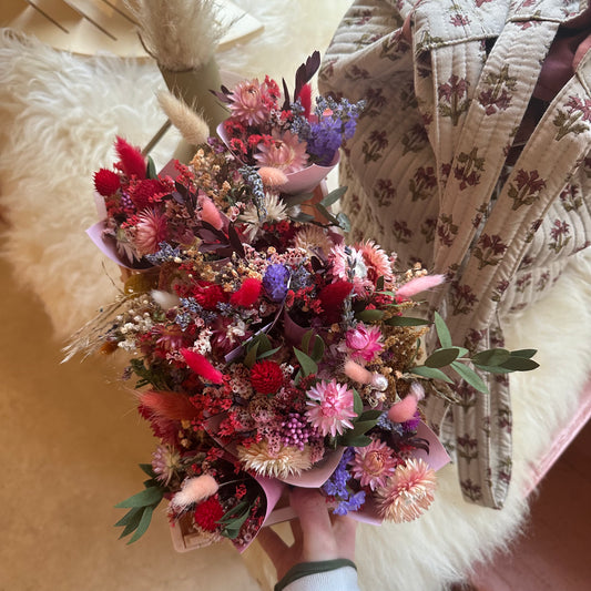 Valentines Dried Flower Bouquets