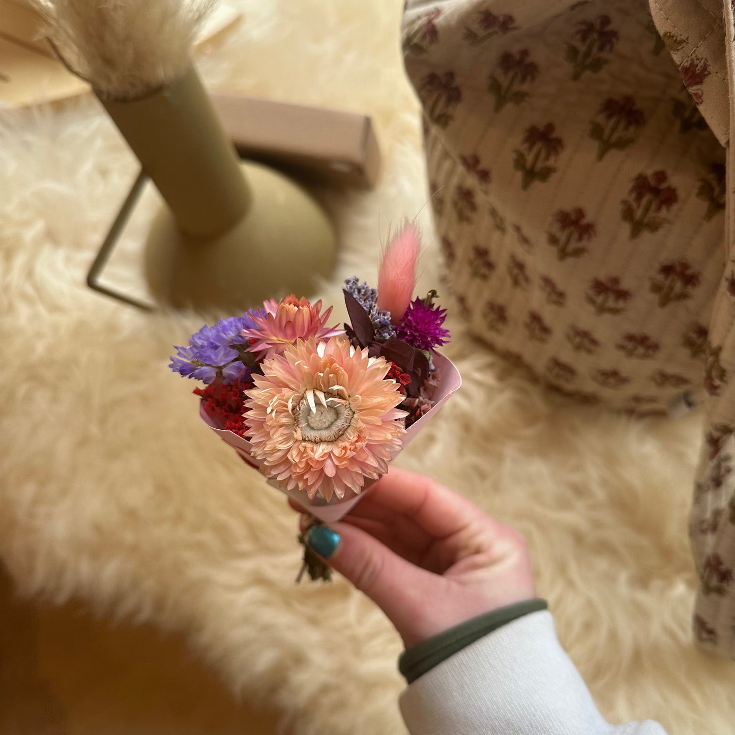 Valentines Dried Flower Bouquets
