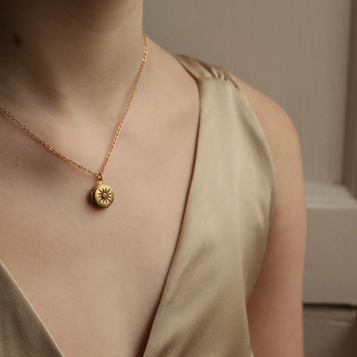 Star Locket Necklace