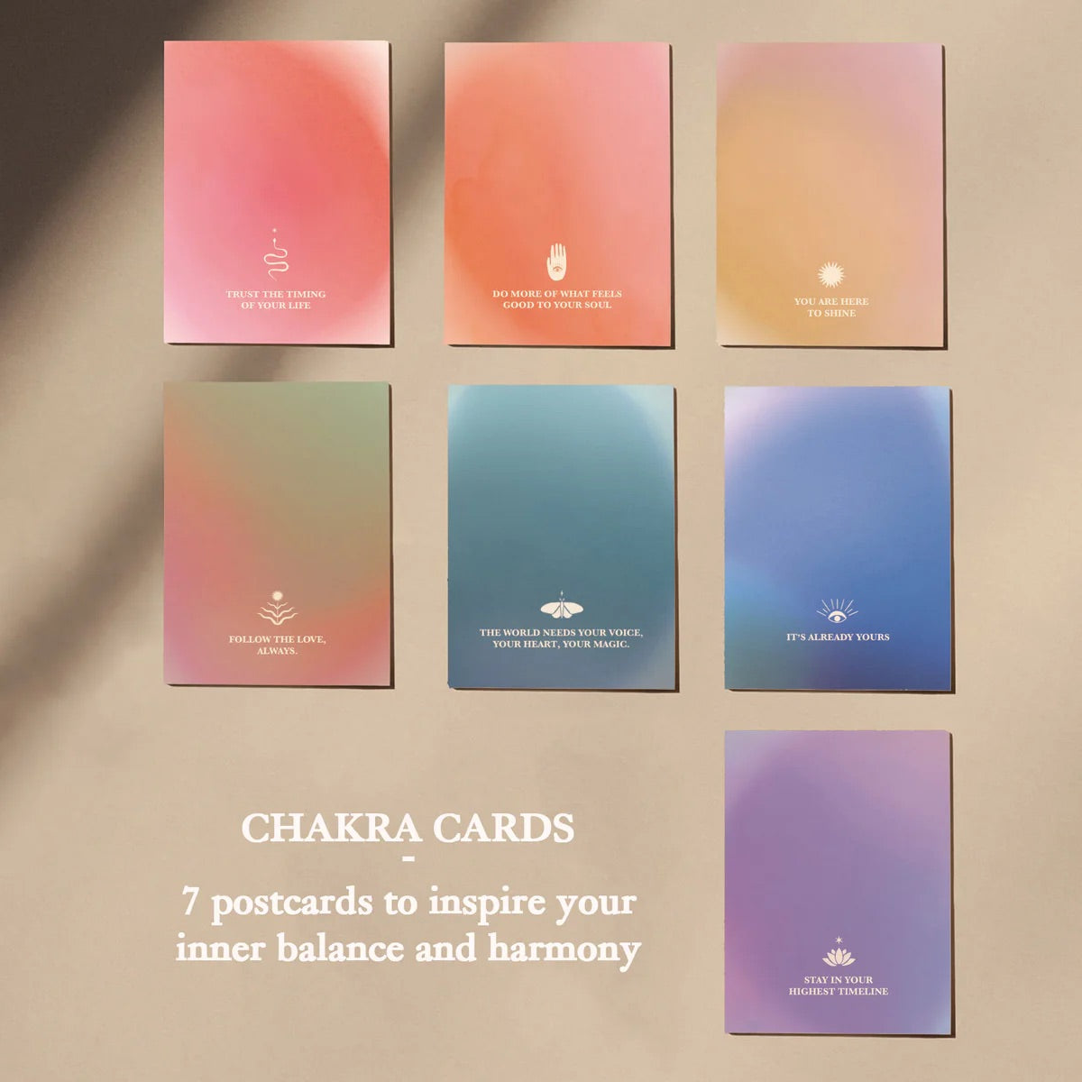 Chakra Postcards