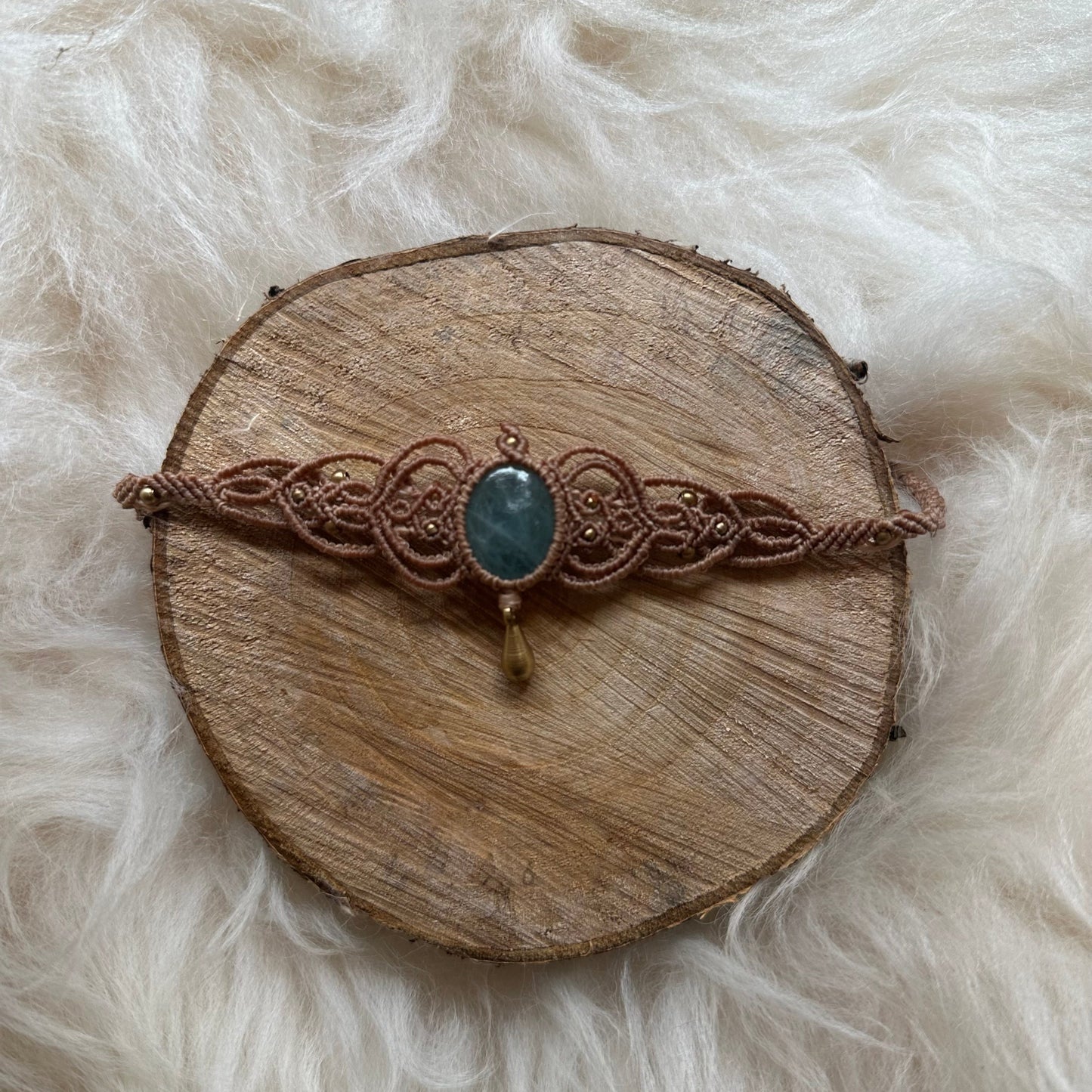 Aquamarine Macrame Choker