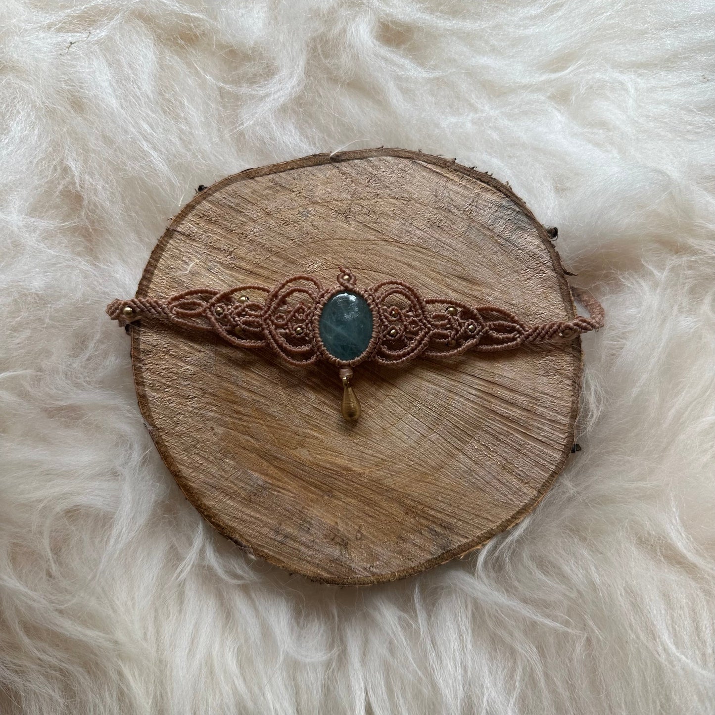 Aquamarine Macrame Choker