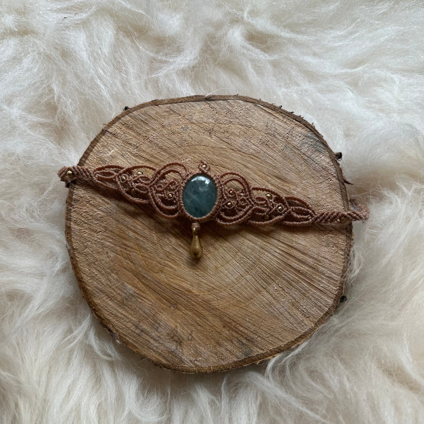 Aquamarine Macrame Choker