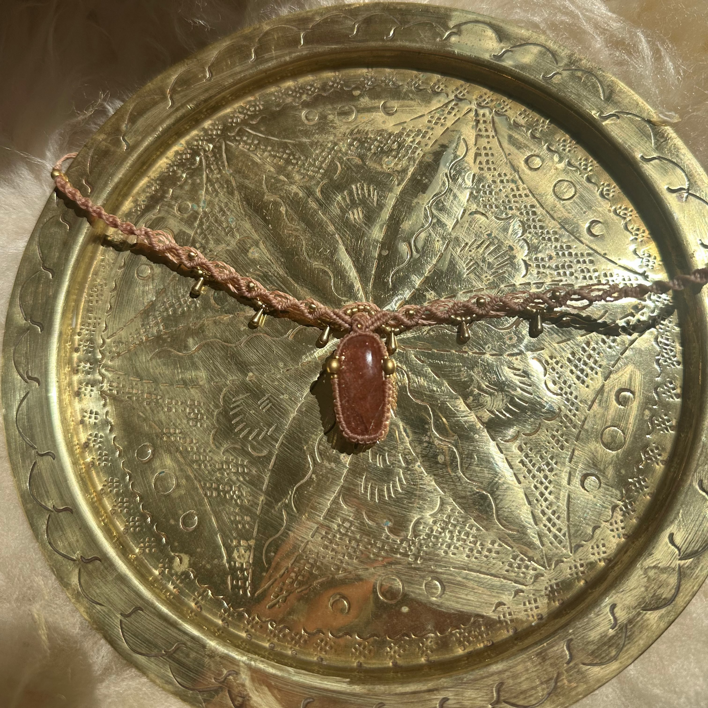Macrame Sunstone Choker