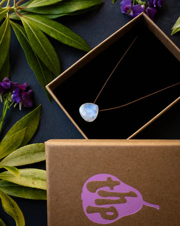 Vegan silk crystal Necklace