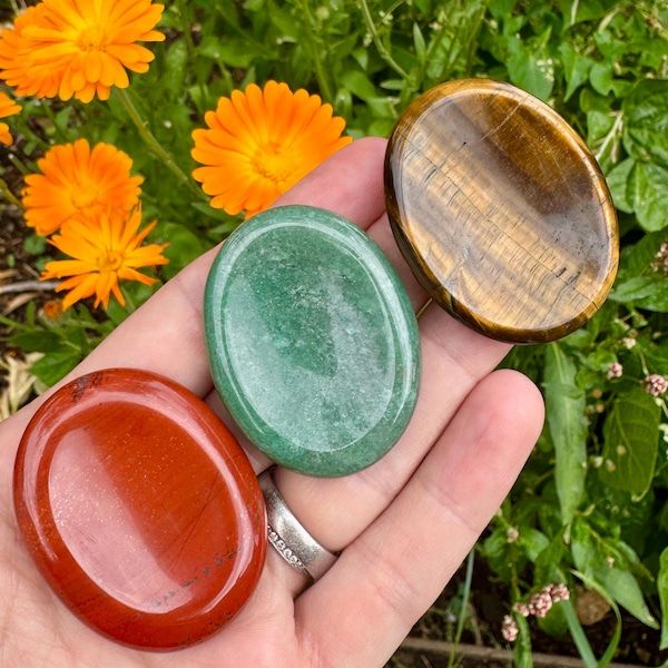 Crystal Worry Thumb Stones
