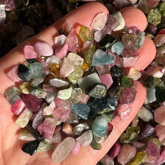 Watermelon Tourmaline Chips