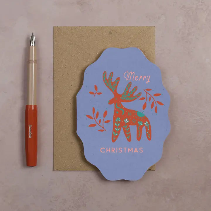 Wavy Shaped Festive Cards