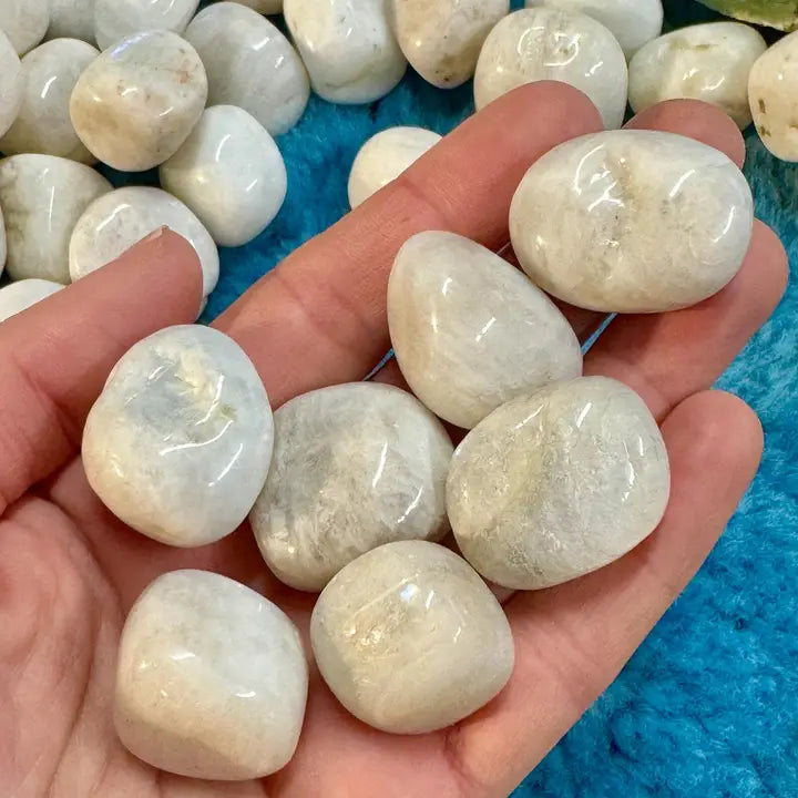 White Moonstone Tumblestones