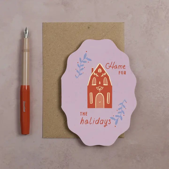 Wavy Shaped Festive Cards