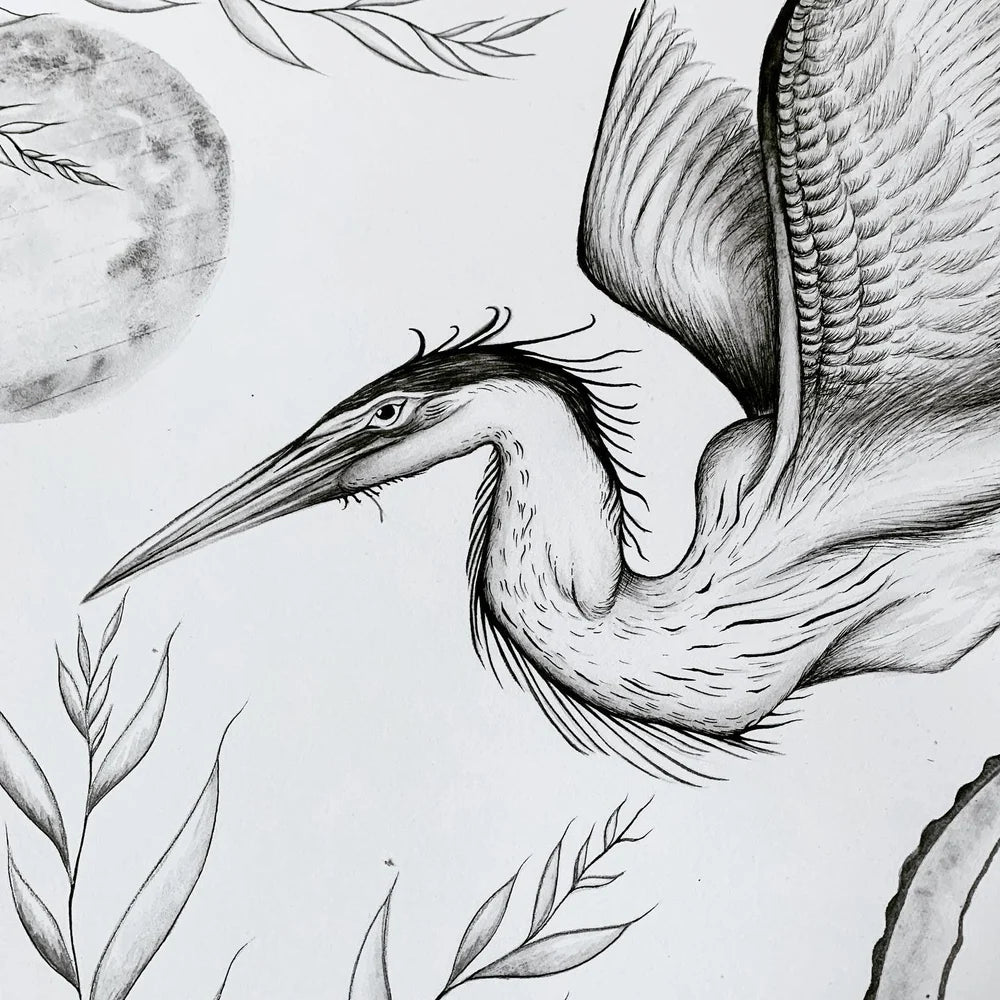 Heron Print