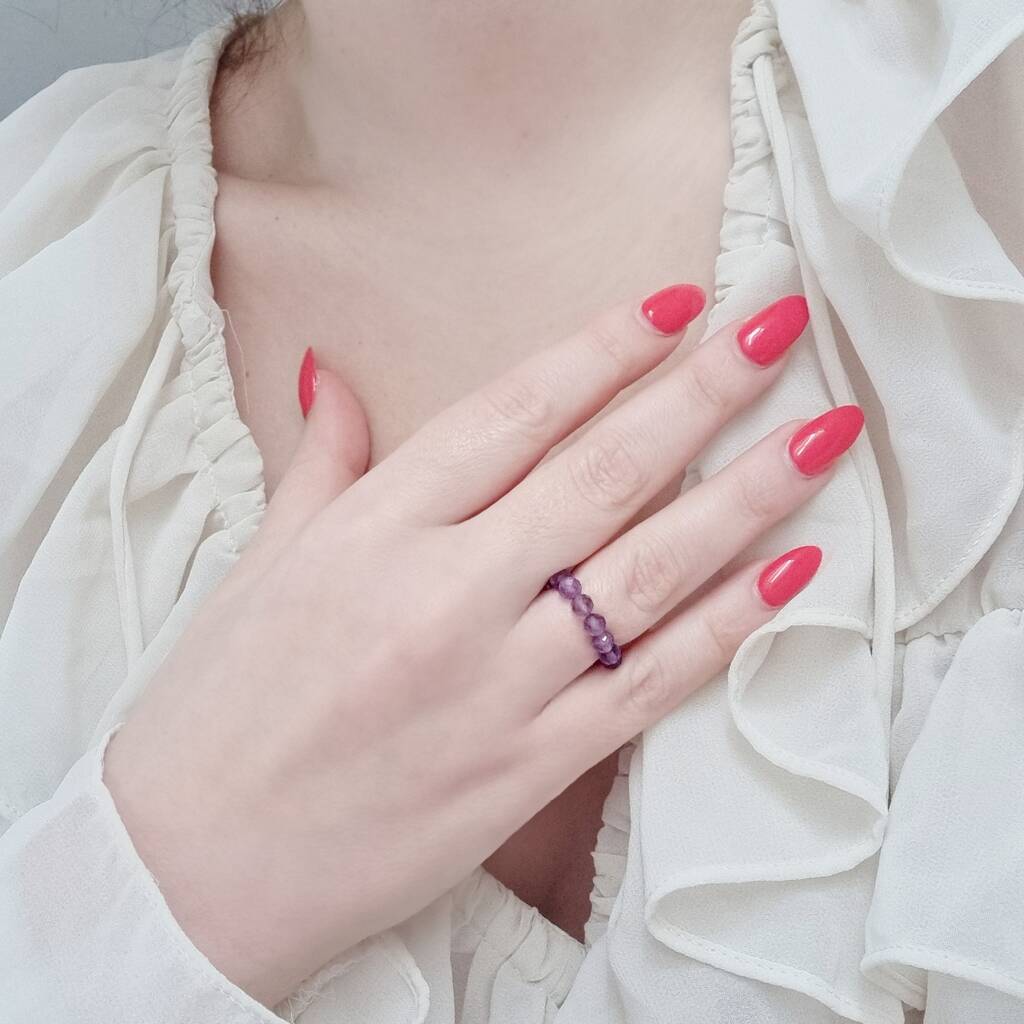Amethyst Crystal Ring