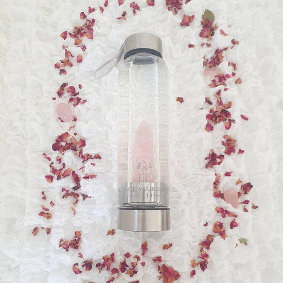 Rose Quartz Water Bottle